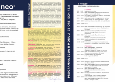 BARDOLINO 08-09 Giugno 2019 Convegno, “Guidalperineo 2019 – Corso di riabilitazione pelvica femminile”